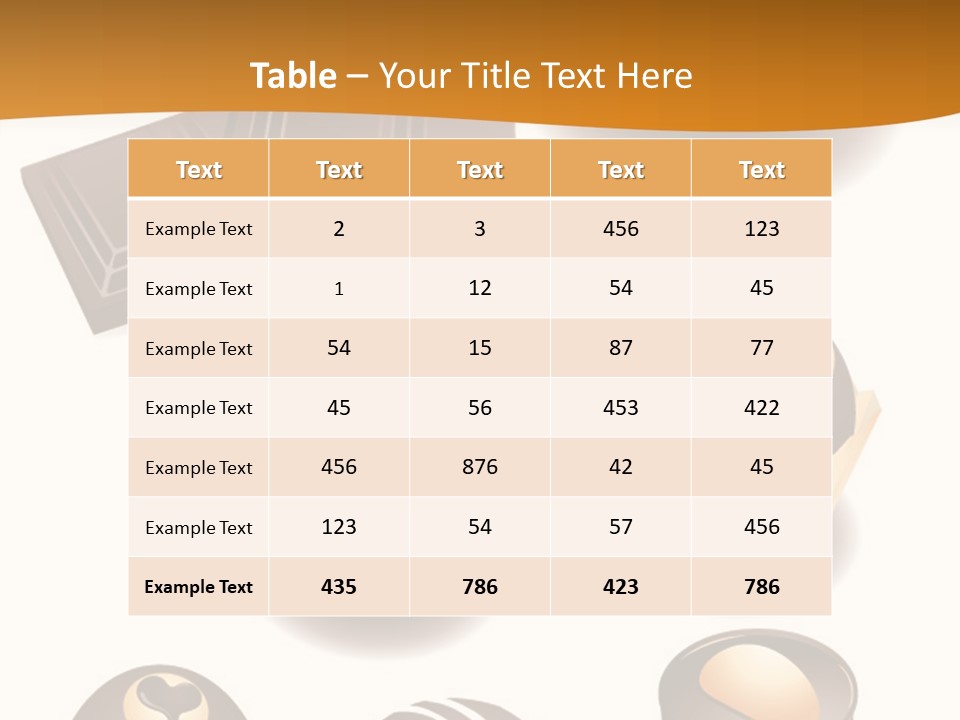 Pattern Coffee Cup PowerPoint Template