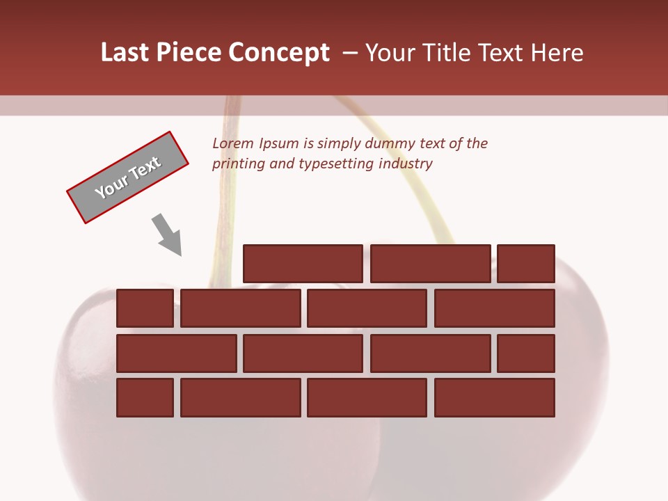 Staircase Red Cinema PowerPoint Template