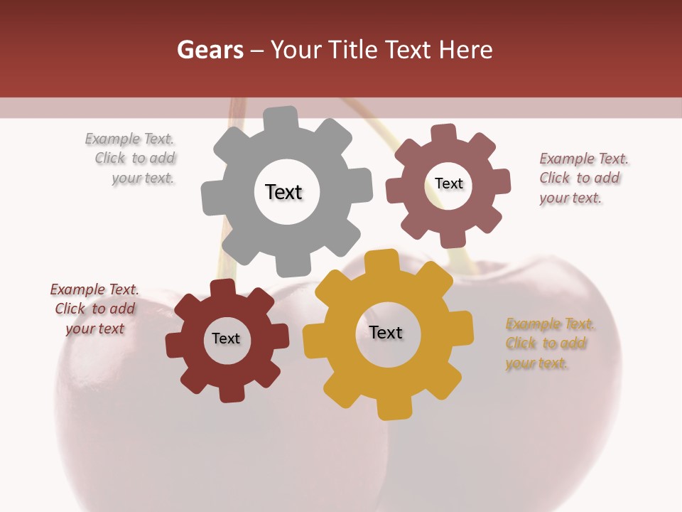 Staircase Red Cinema PowerPoint Template