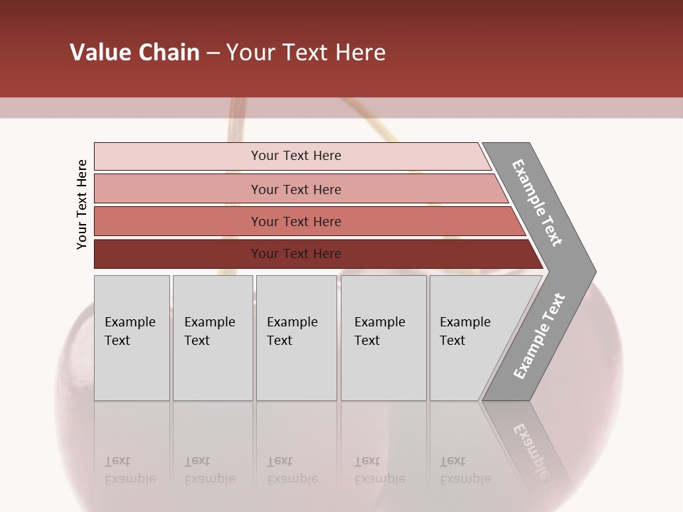 Staircase Red Cinema PowerPoint Template