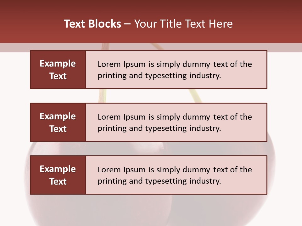 Staircase Red Cinema PowerPoint Template