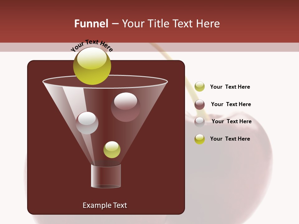 Staircase Red Cinema PowerPoint Template