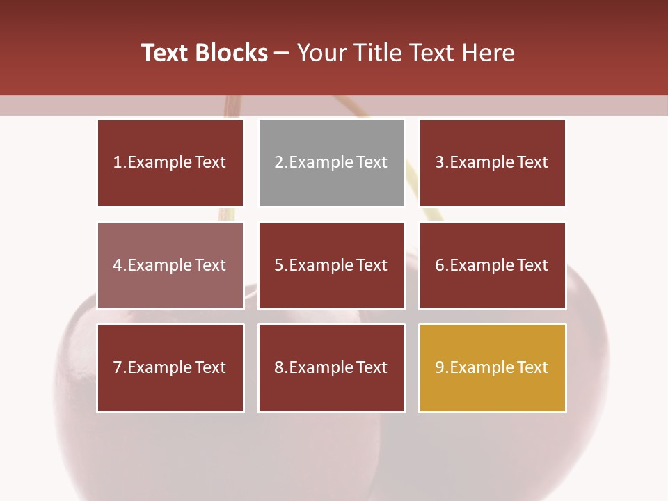 Staircase Red Cinema PowerPoint Template