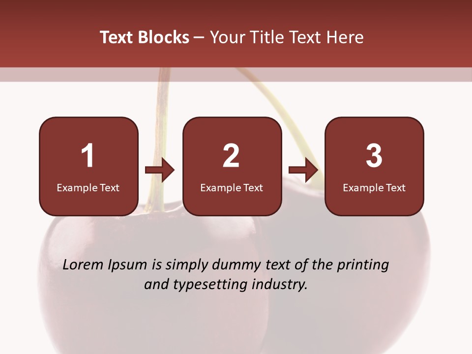 Staircase Red Cinema PowerPoint Template