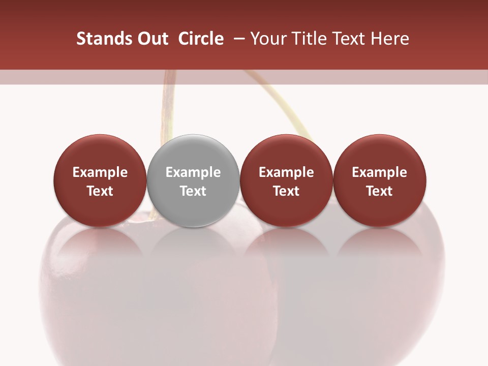 Staircase Red Cinema PowerPoint Template