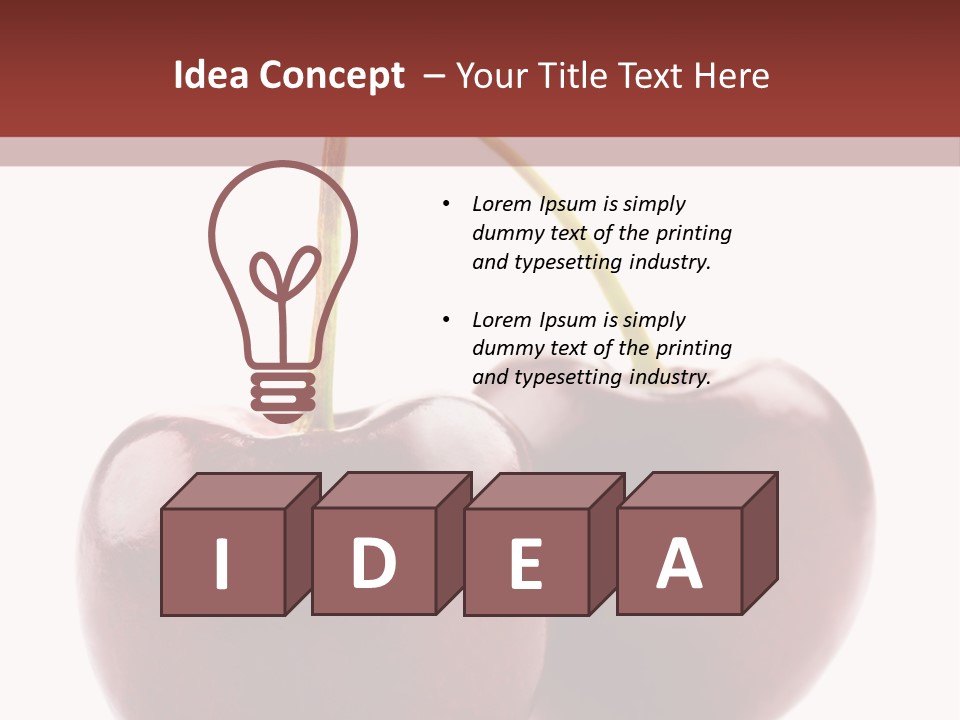 Staircase Red Cinema PowerPoint Template