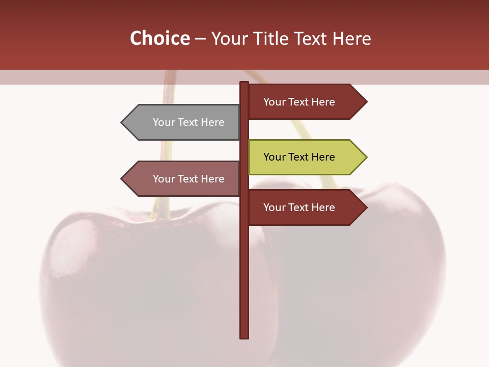 Staircase Red Cinema PowerPoint Template