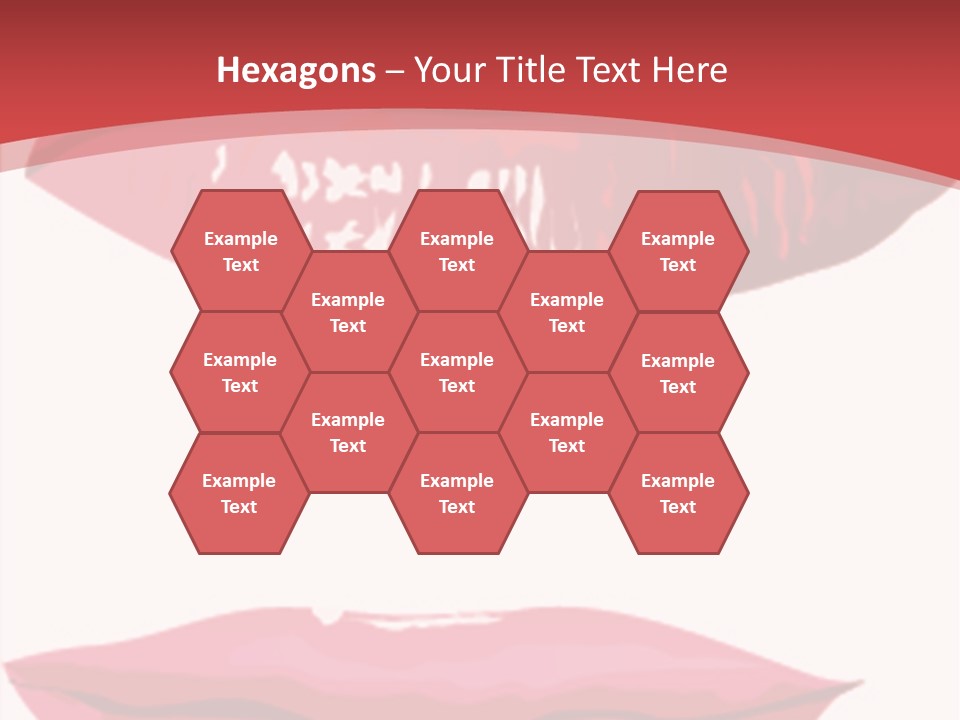 Red Silhouette Smile PowerPoint Template