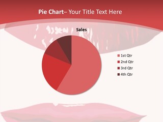 Red Silhouette Smile PowerPoint Template