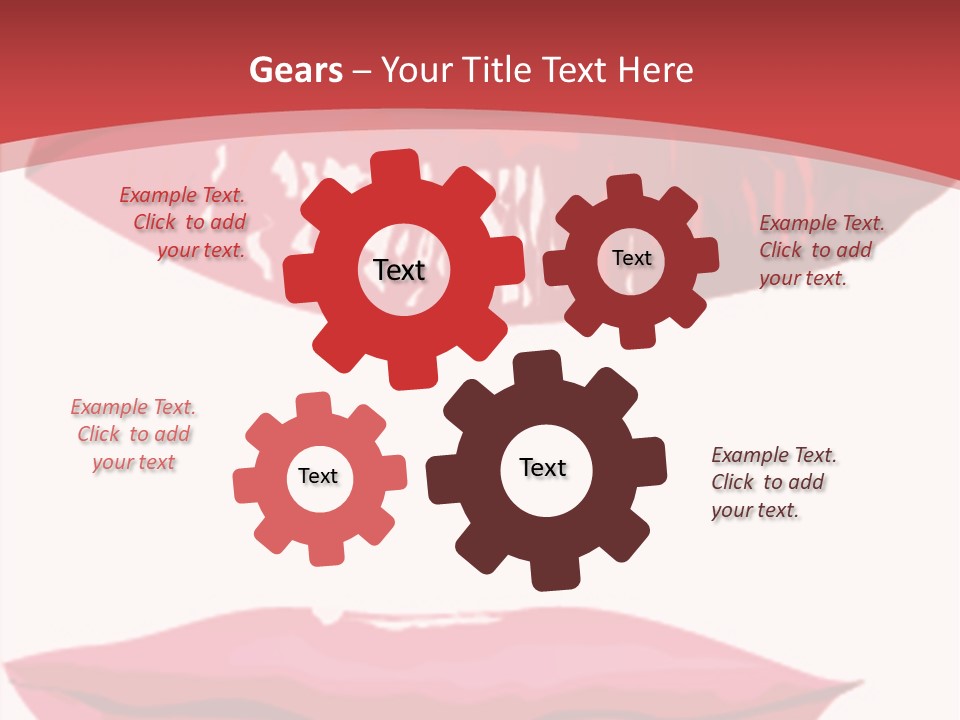 Red Silhouette Smile PowerPoint Template