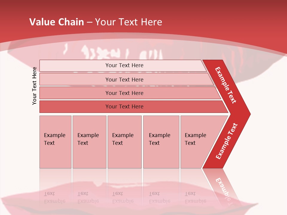 Red Silhouette Smile PowerPoint Template