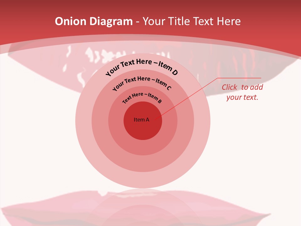 Red Silhouette Smile PowerPoint Template
