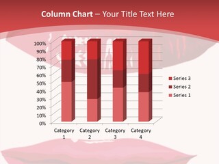 Red Silhouette Smile PowerPoint Template