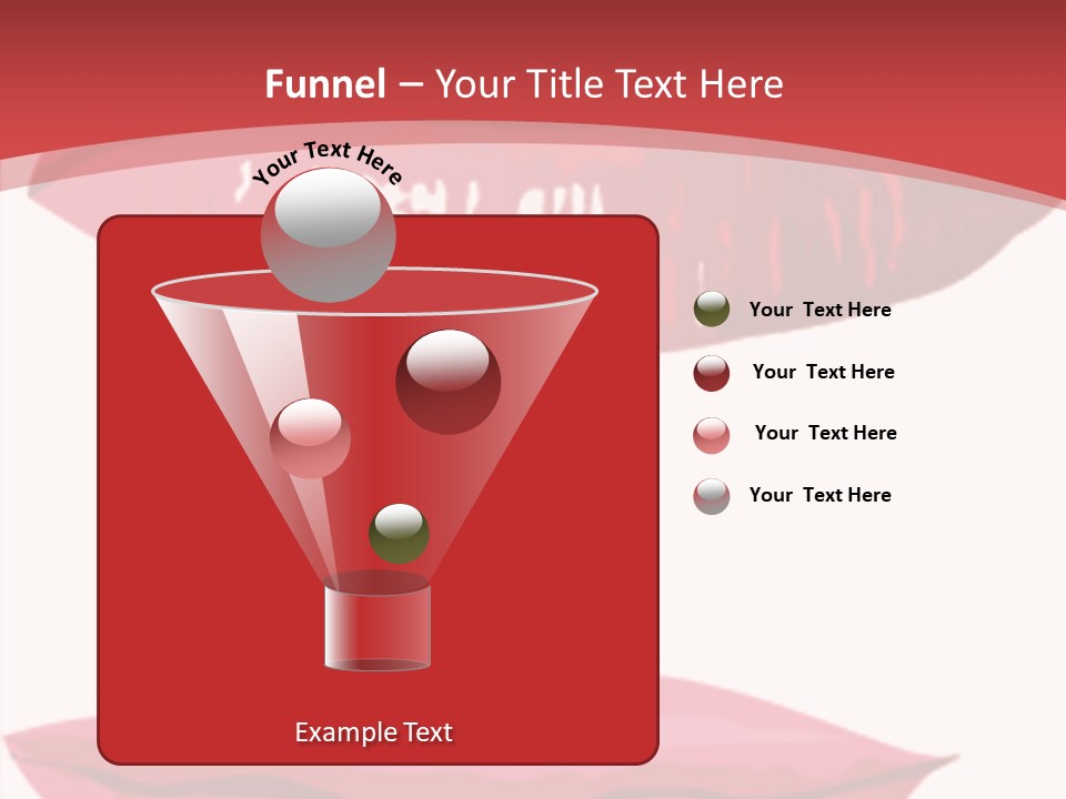 Red Silhouette Smile PowerPoint Template