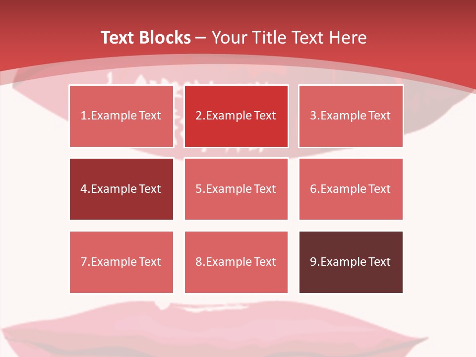 Red Silhouette Smile PowerPoint Template