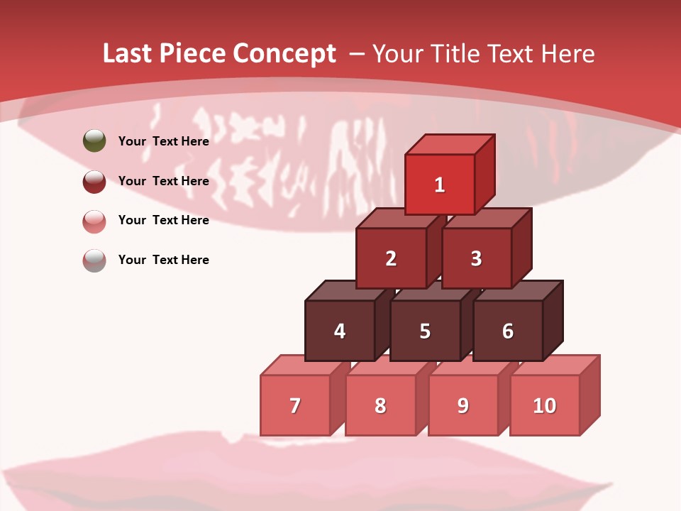 Red Silhouette Smile PowerPoint Template