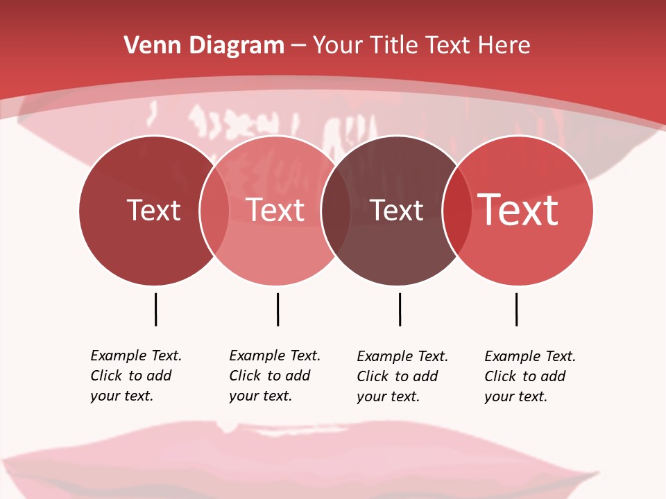 Red Silhouette Smile PowerPoint Template