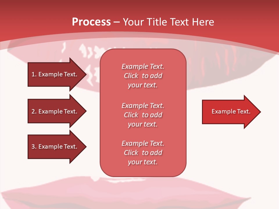 Red Silhouette Smile PowerPoint Template