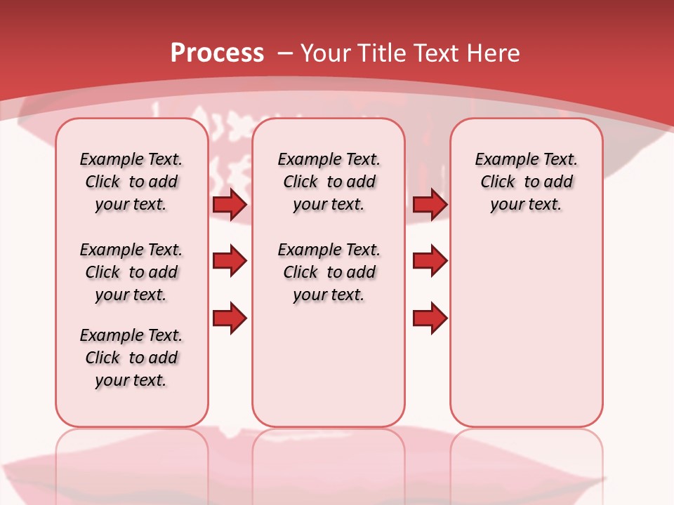 Red Silhouette Smile PowerPoint Template