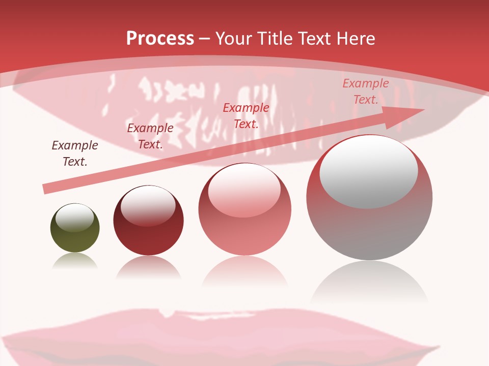 Red Silhouette Smile PowerPoint Template