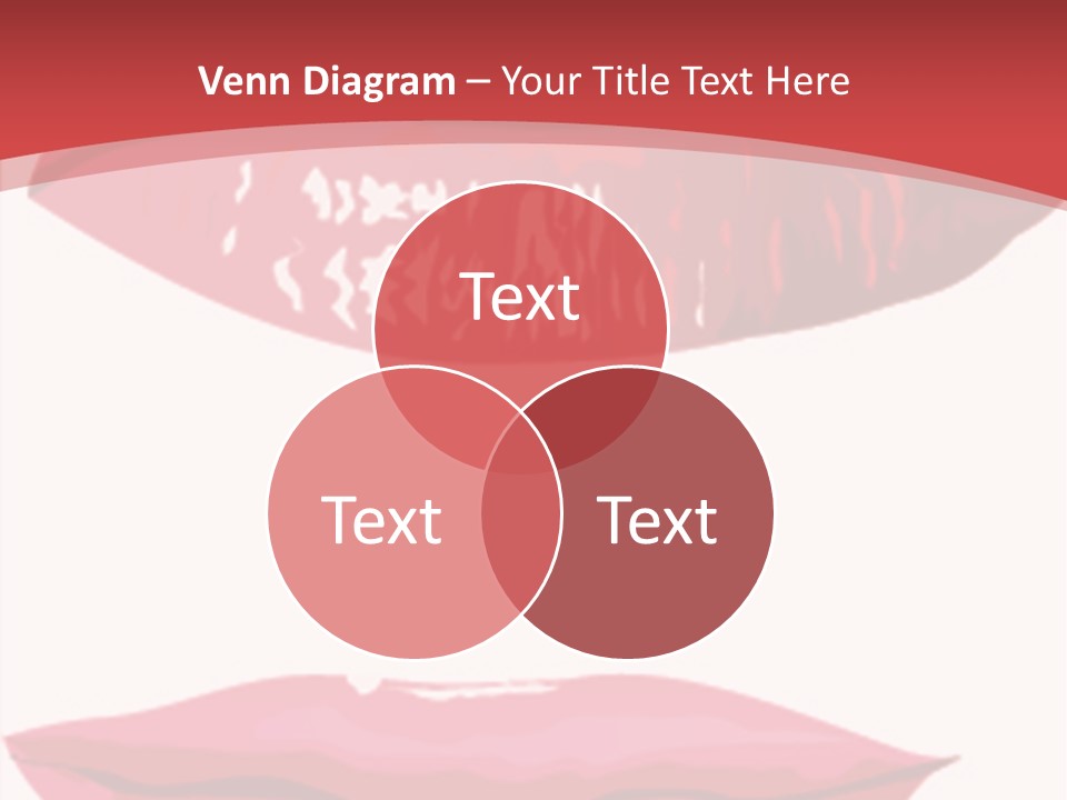 Red Silhouette Smile PowerPoint Template