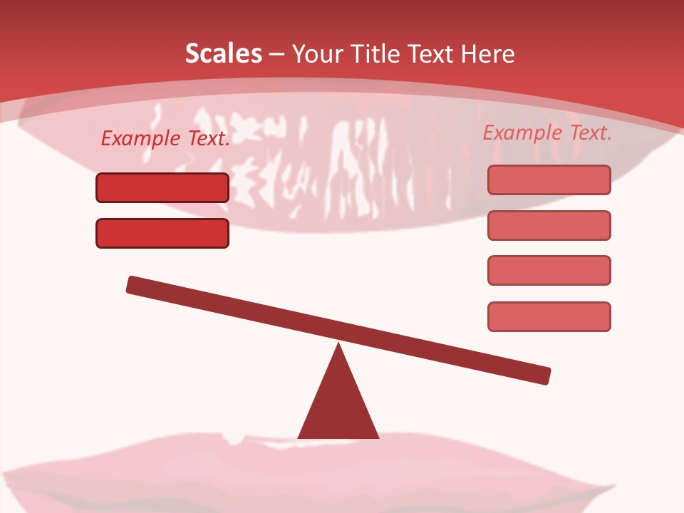 Red Silhouette Smile PowerPoint Template