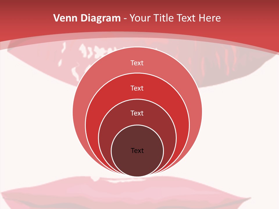Red Silhouette Smile PowerPoint Template