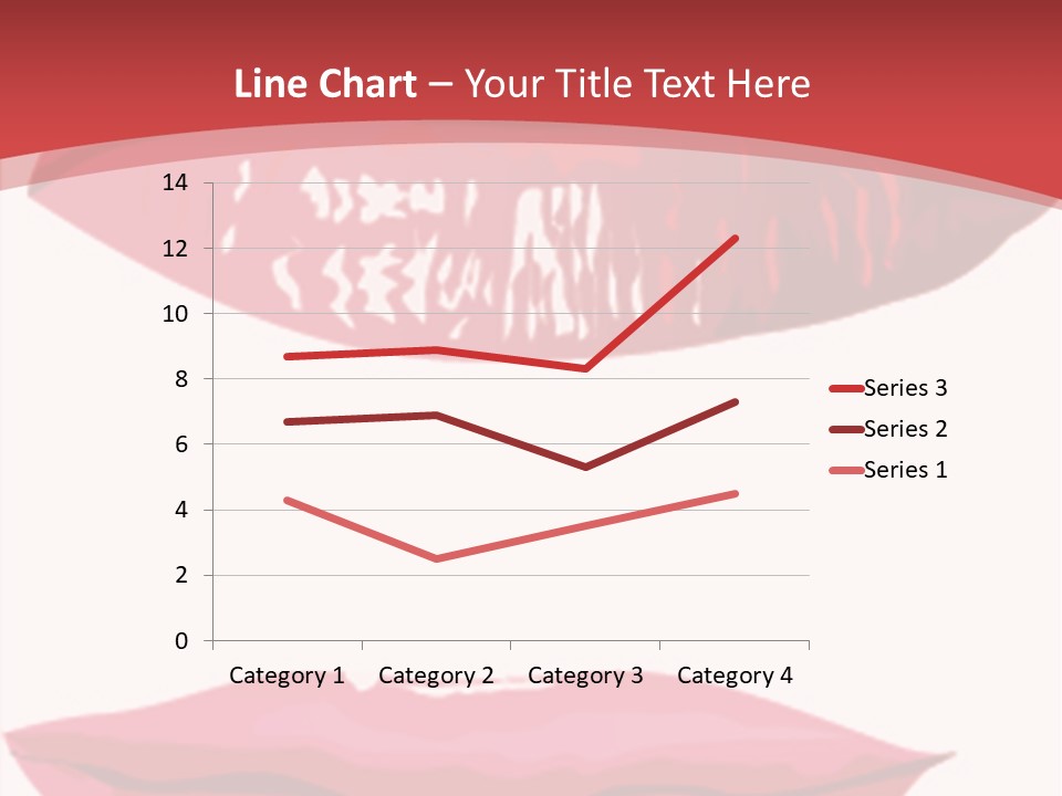 Red Silhouette Smile PowerPoint Template