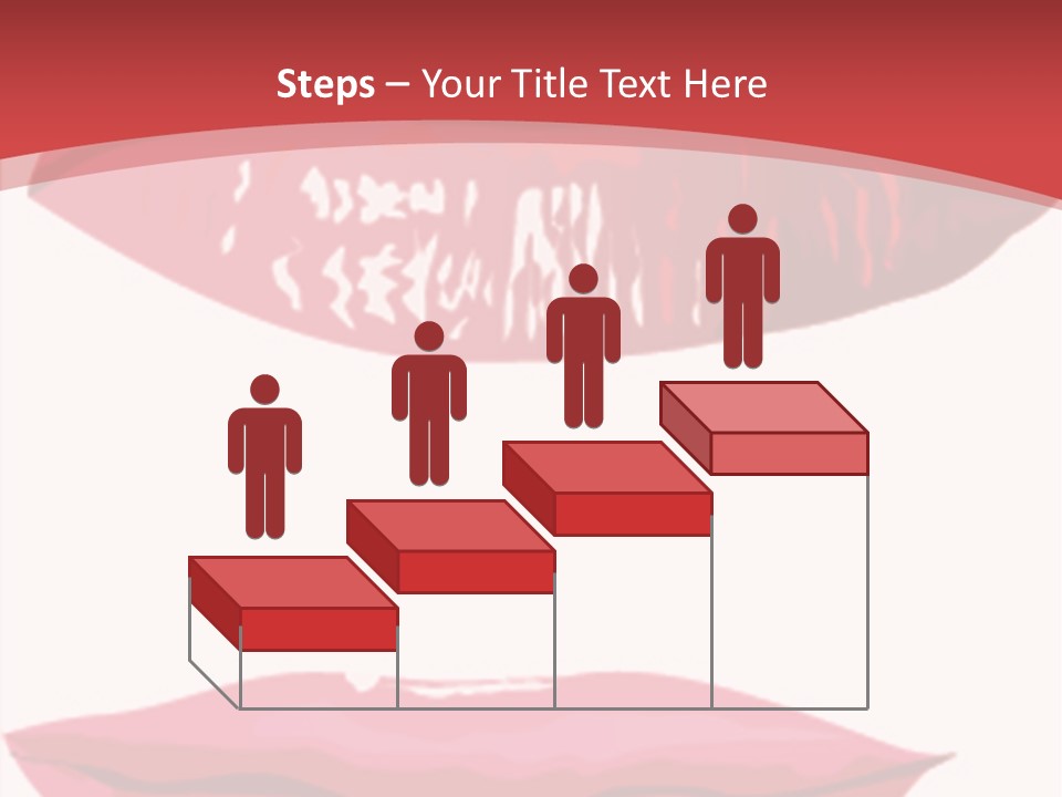Red Silhouette Smile PowerPoint Template