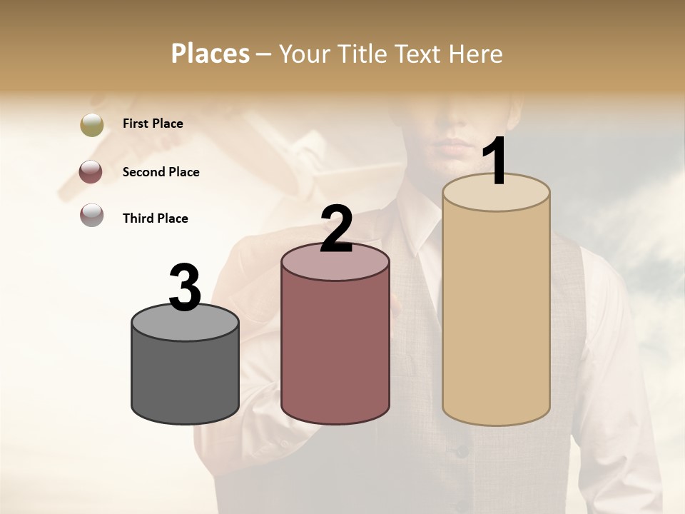 Leaving Confident Clouds PowerPoint Template