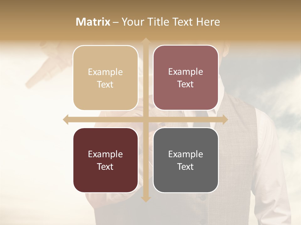 Leaving Confident Clouds PowerPoint Template