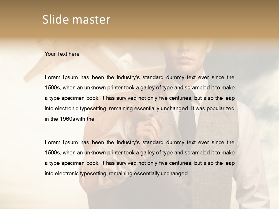 Leaving Confident Clouds PowerPoint Template