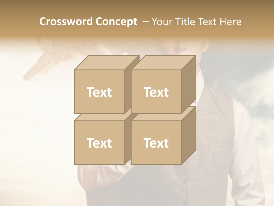 Leaving Confident Clouds PowerPoint Template