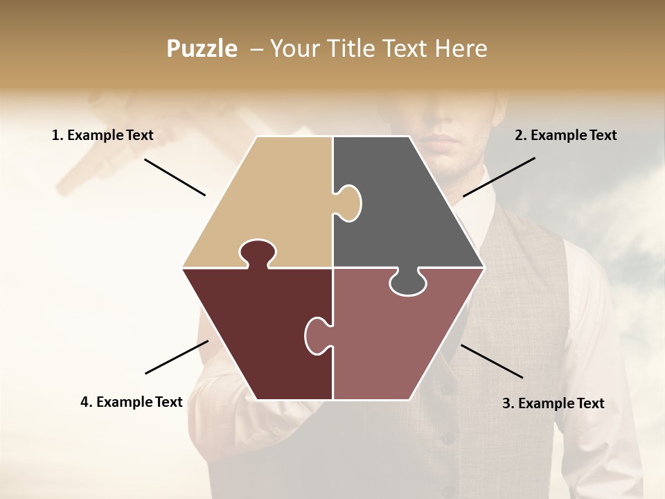 Leaving Confident Clouds PowerPoint Template