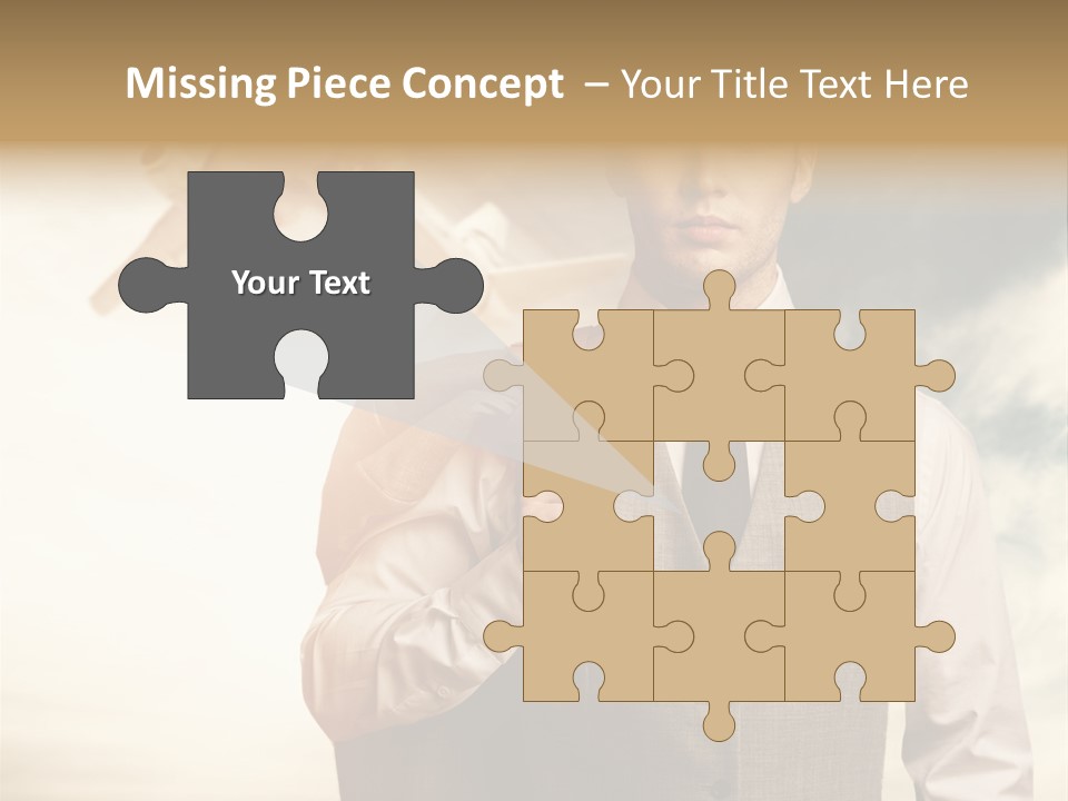 Leaving Confident Clouds PowerPoint Template