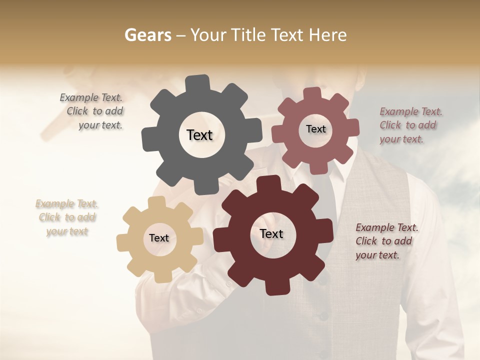 Leaving Confident Clouds PowerPoint Template