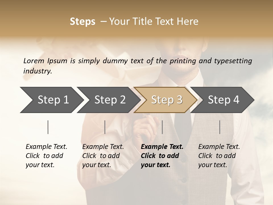 Leaving Confident Clouds PowerPoint Template