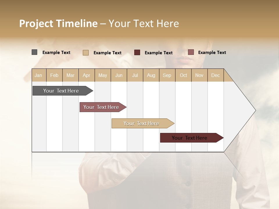 Leaving Confident Clouds PowerPoint Template