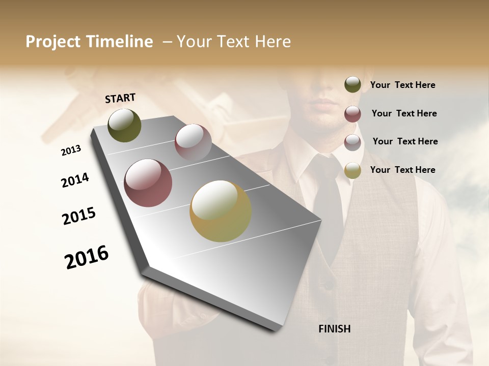 Leaving Confident Clouds PowerPoint Template