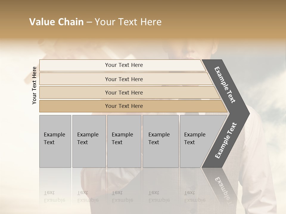 Leaving Confident Clouds PowerPoint Template
