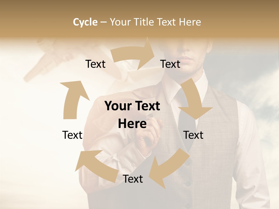 Leaving Confident Clouds PowerPoint Template