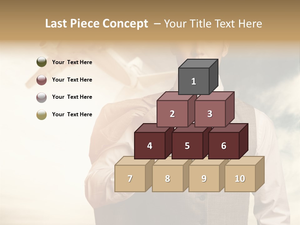 Leaving Confident Clouds PowerPoint Template