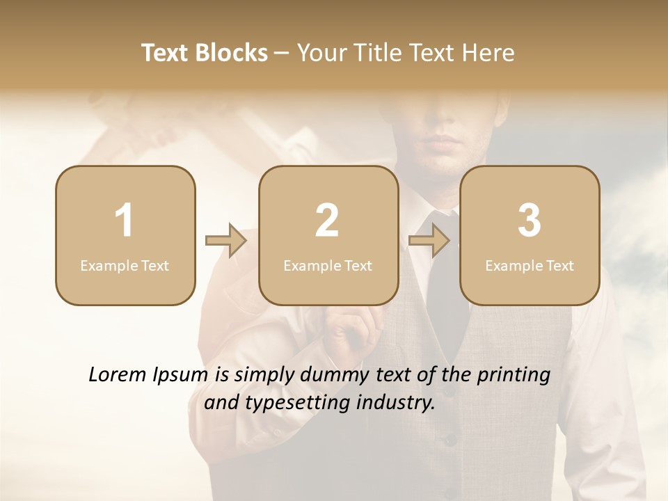 Leaving Confident Clouds PowerPoint Template