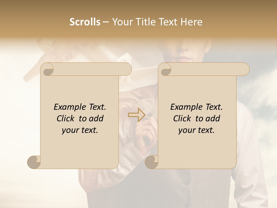Leaving Confident Clouds PowerPoint Template