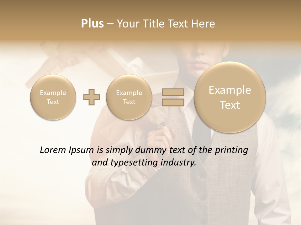 Leaving Confident Clouds PowerPoint Template