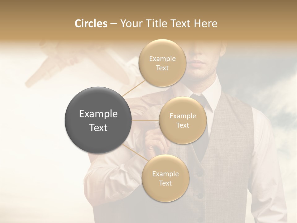 Leaving Confident Clouds PowerPoint Template