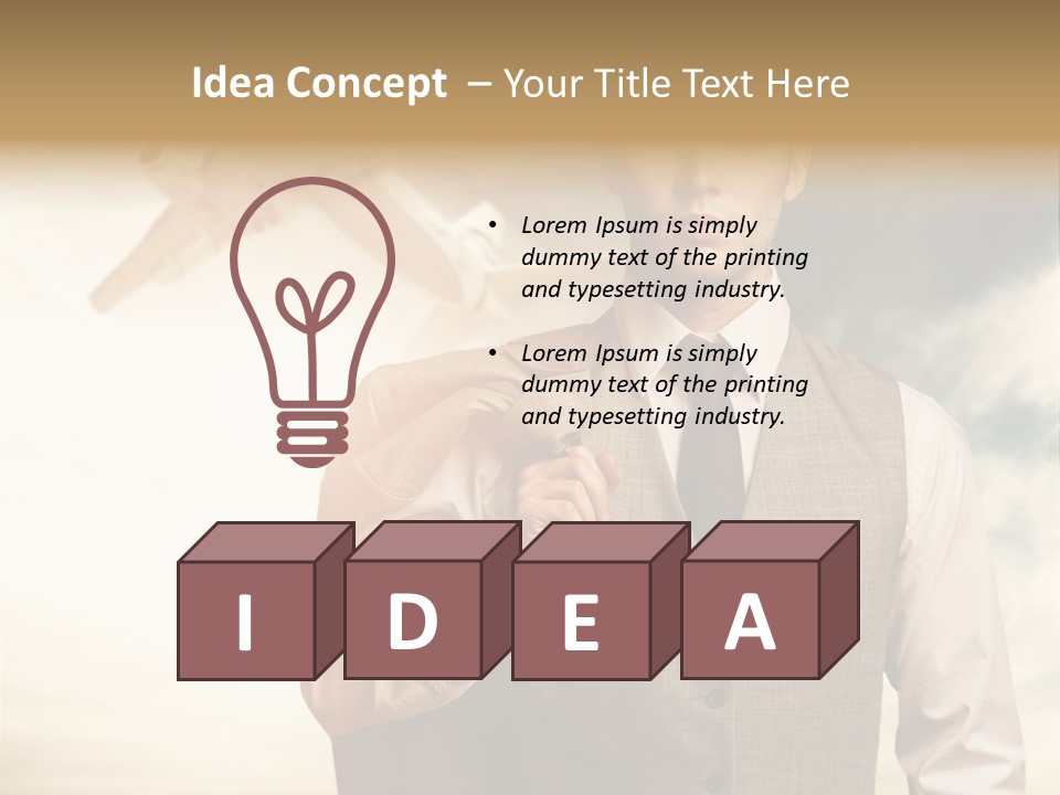 Leaving Confident Clouds PowerPoint Template