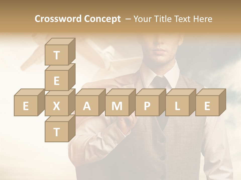 Leaving Confident Clouds PowerPoint Template