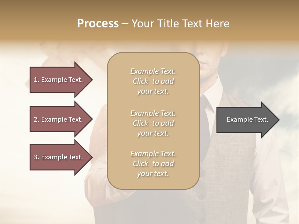Leaving Confident Clouds PowerPoint Template