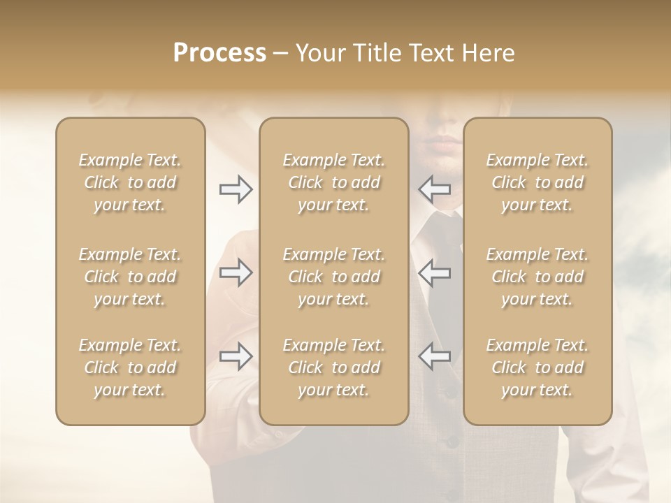 Leaving Confident Clouds PowerPoint Template